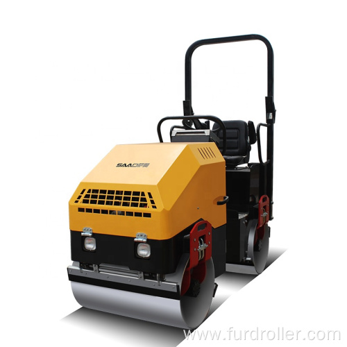 Soil Compaction Double Drum Vibratory Ride-on Road Roller Compactor FYL-900